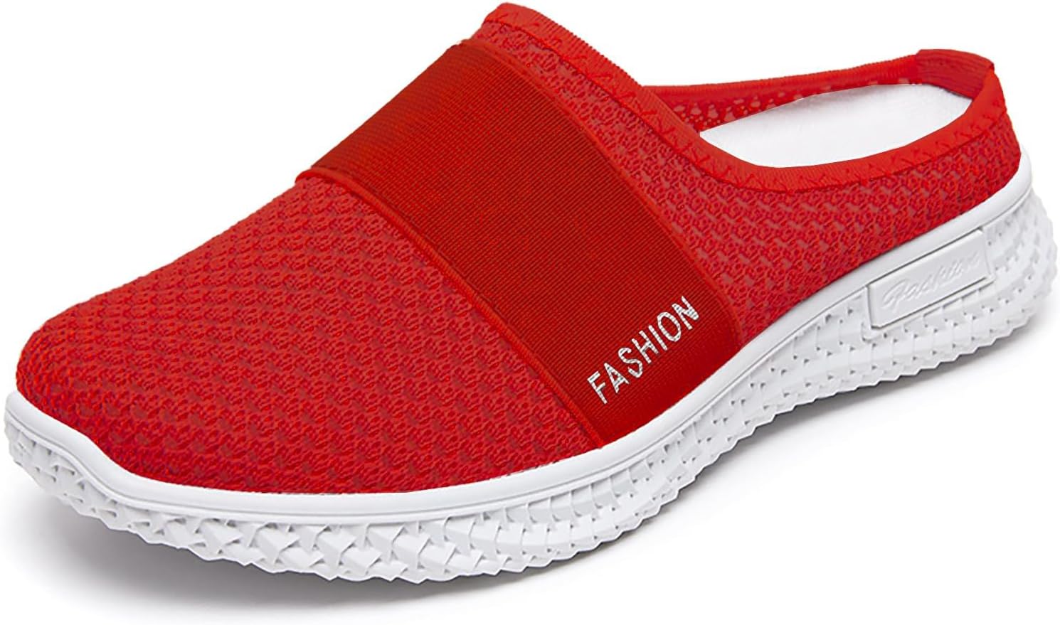 

Сабо для ходьбы для женщин и мужчин, ортопедические мюли с поддержкой свода стопы, без задника, с закрытым носком, легкие, на платформе, сетчатые, дышащие Wabkderpu, красный