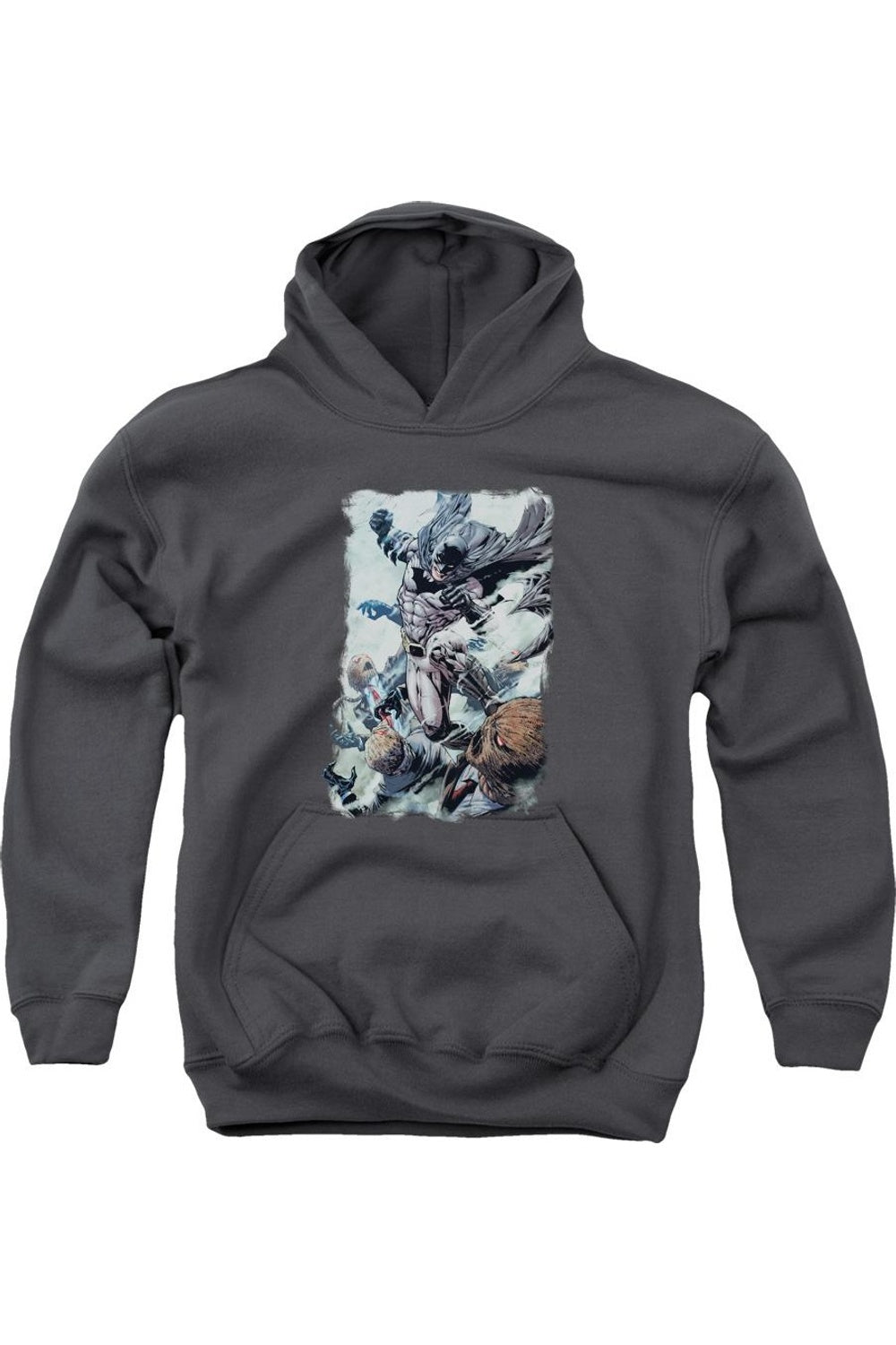 

Бэтмен Punch молодежная толстовка с капюшоном Gildan, Charcoal