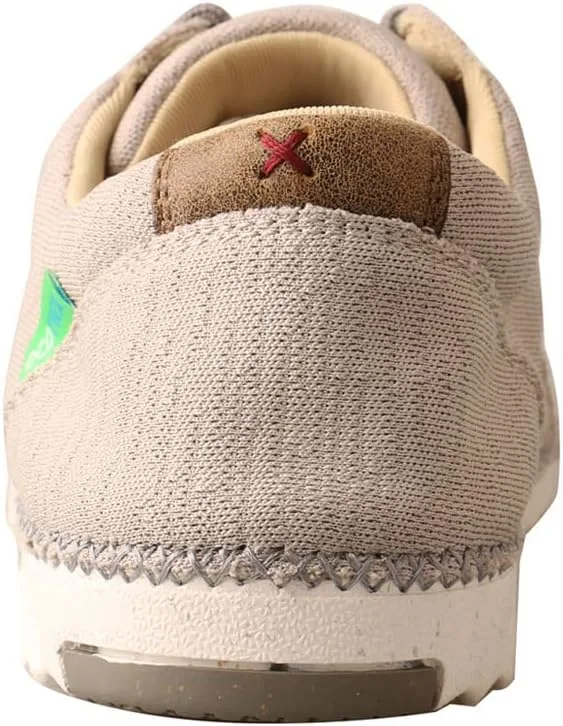 Мужские лоферы Twisted X Zero-X Chukka Driving Moc - кожаные лоферы с ручной обработкой натуральной кожи, белый/черный — фото 4