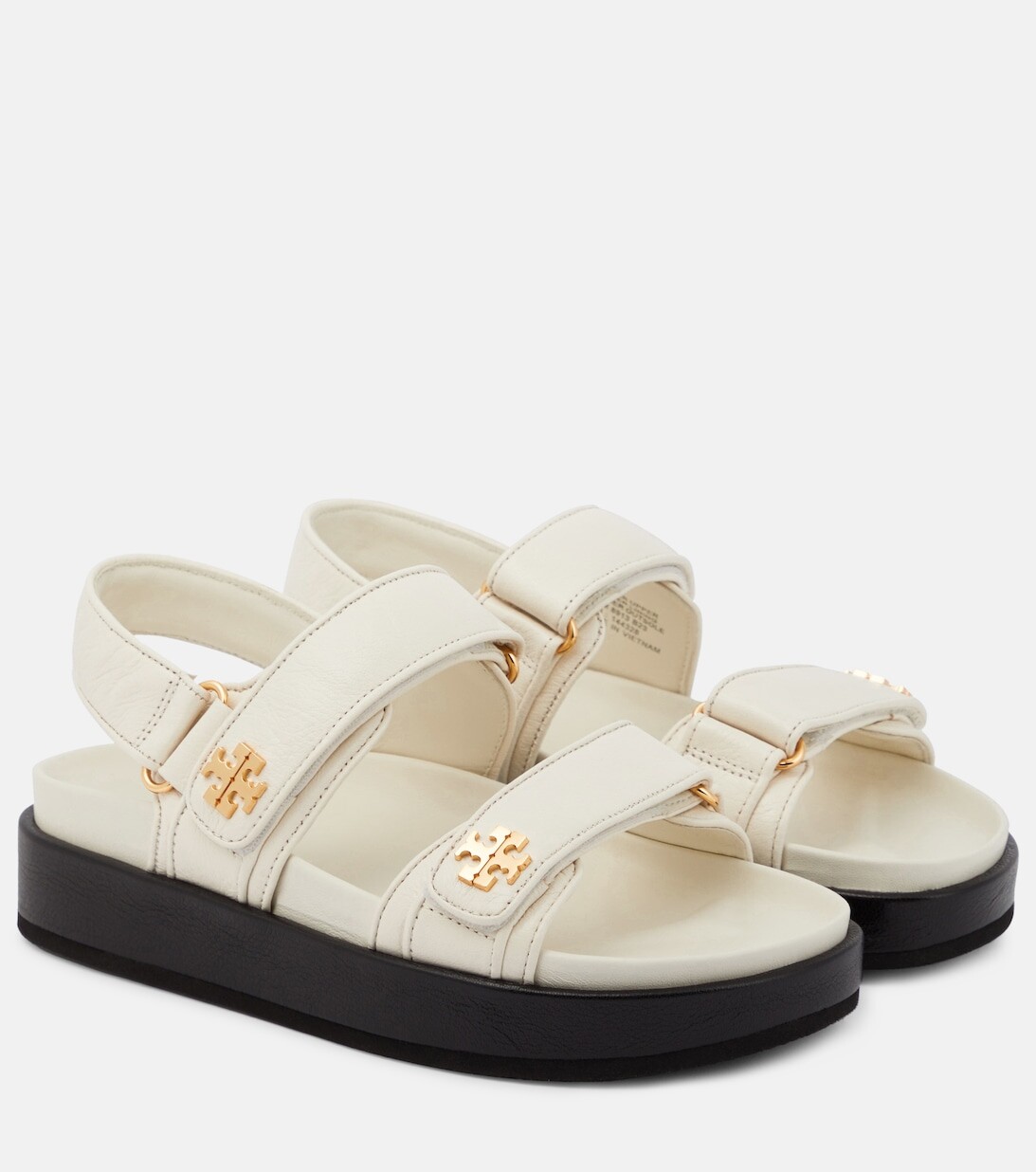 Сандалии с двойной буквой T Tory Burch, белый