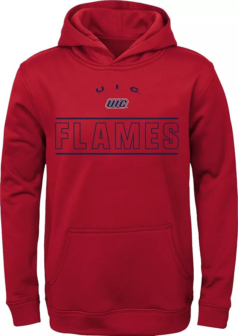 

Молодежная толстовка Gen2 UIC Flames темно-красная
