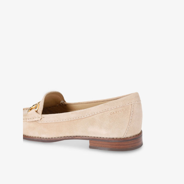 Лоферы замшевые Carvela Comfort Click, кремовый — фото 3