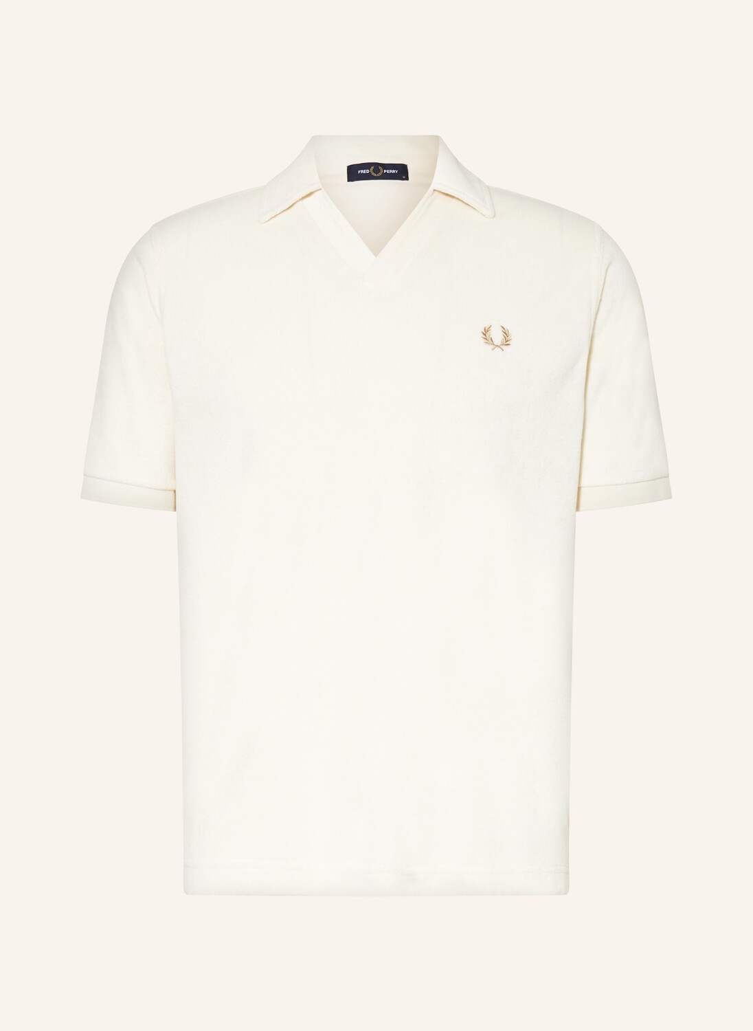 

Махровая рубашка-поло Fred Perry, экрю