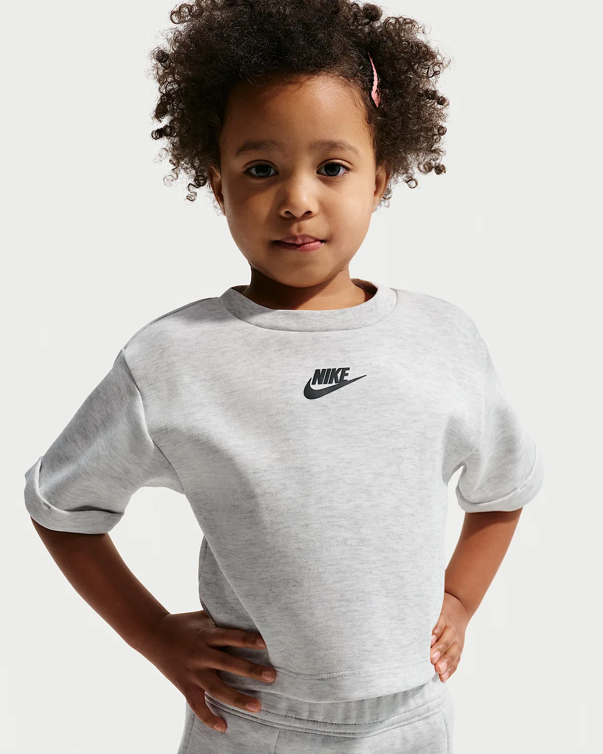 Детский спортивный костюм Nike Toddler Tech Fleece (юбка + топ), Grey — фото 2