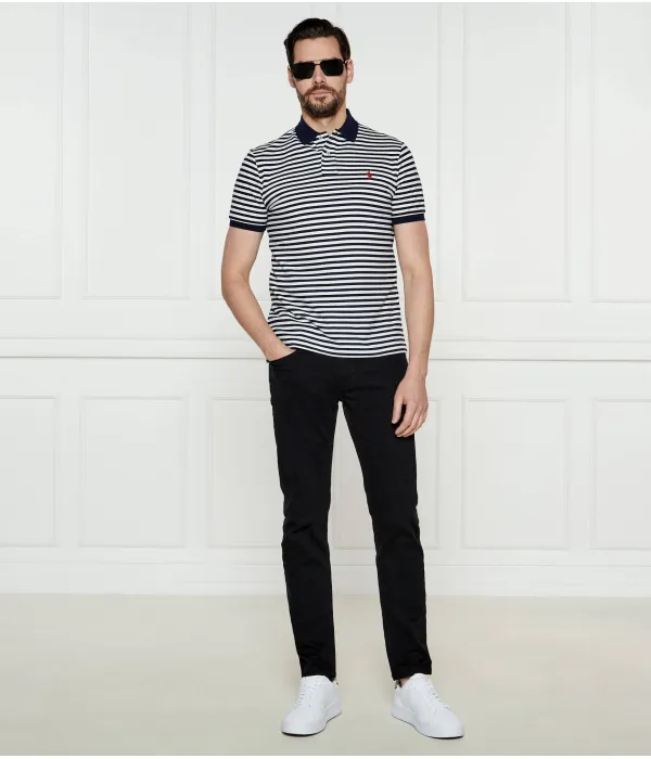 Футболка поло Slim fit Polo Ralph Lauren, белый — фото 2