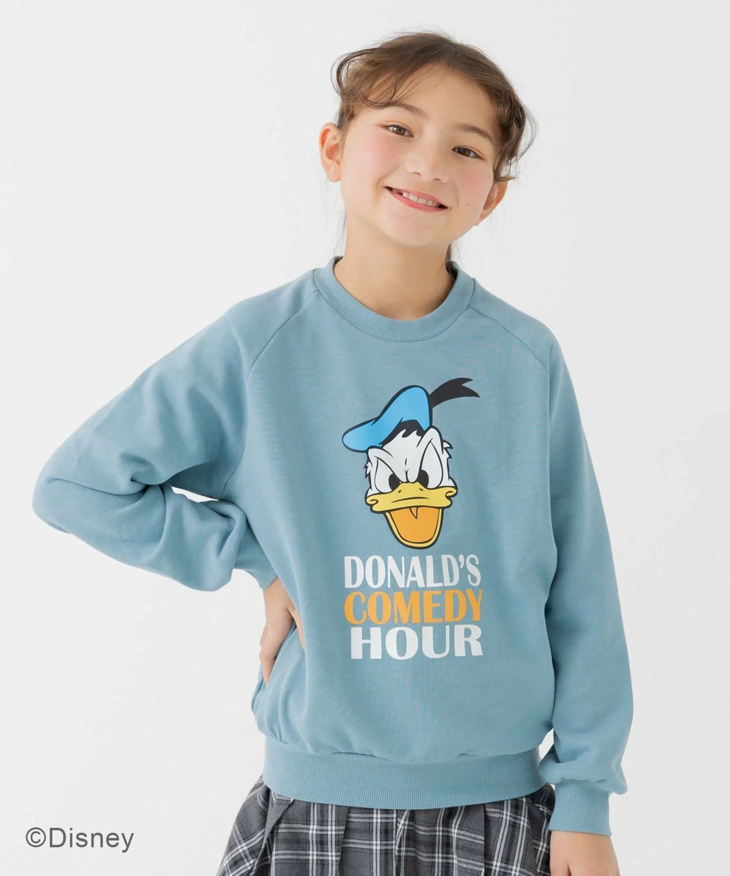 Толстовка из флиса с пигментными вставками Disney, mint