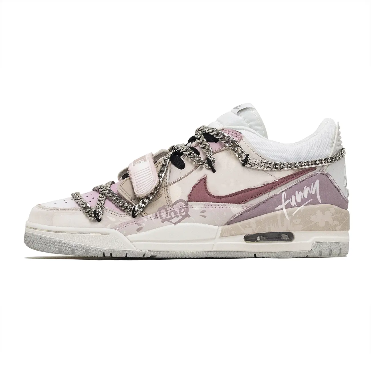 

Jordan Legacy 312 San Chuang, Sweet In Progress Cushioning Low Top Vintage Basketball Shoes мужские серо-розовые