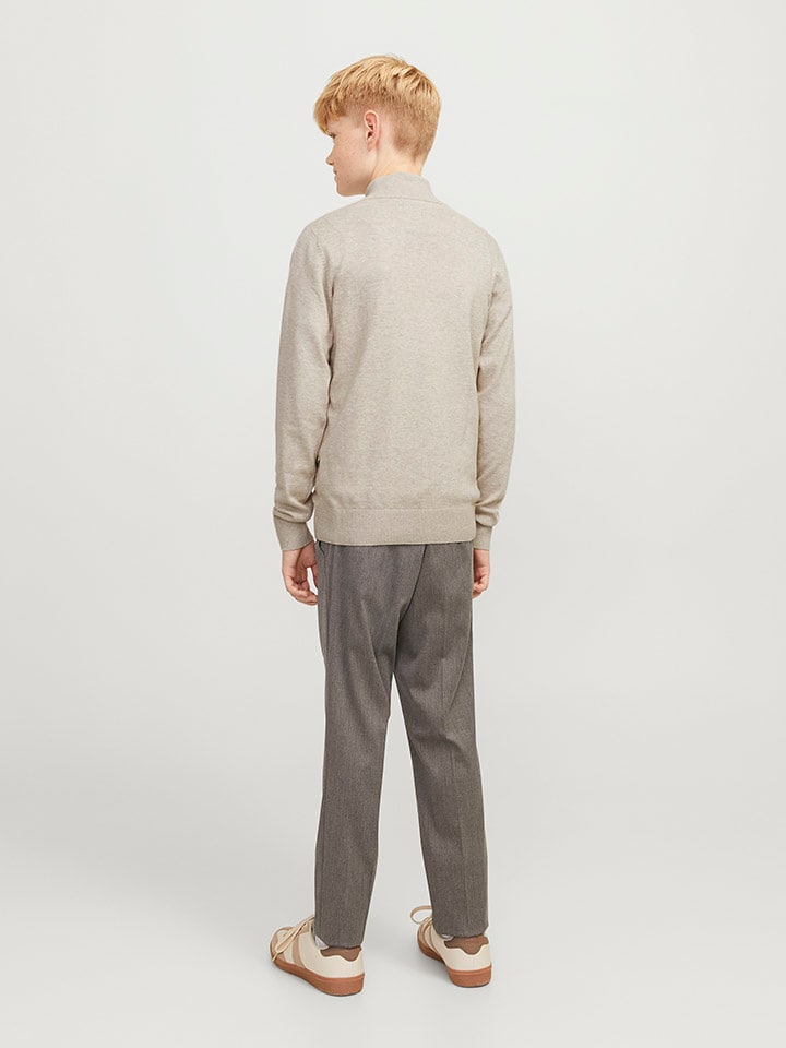 JACK & JONES Junior Свитер «Эмиль» бежевого цвета — фото 4