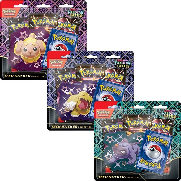 

ККИ Pokemon, наклейка Paldean Fates Tech (случайная доставка)