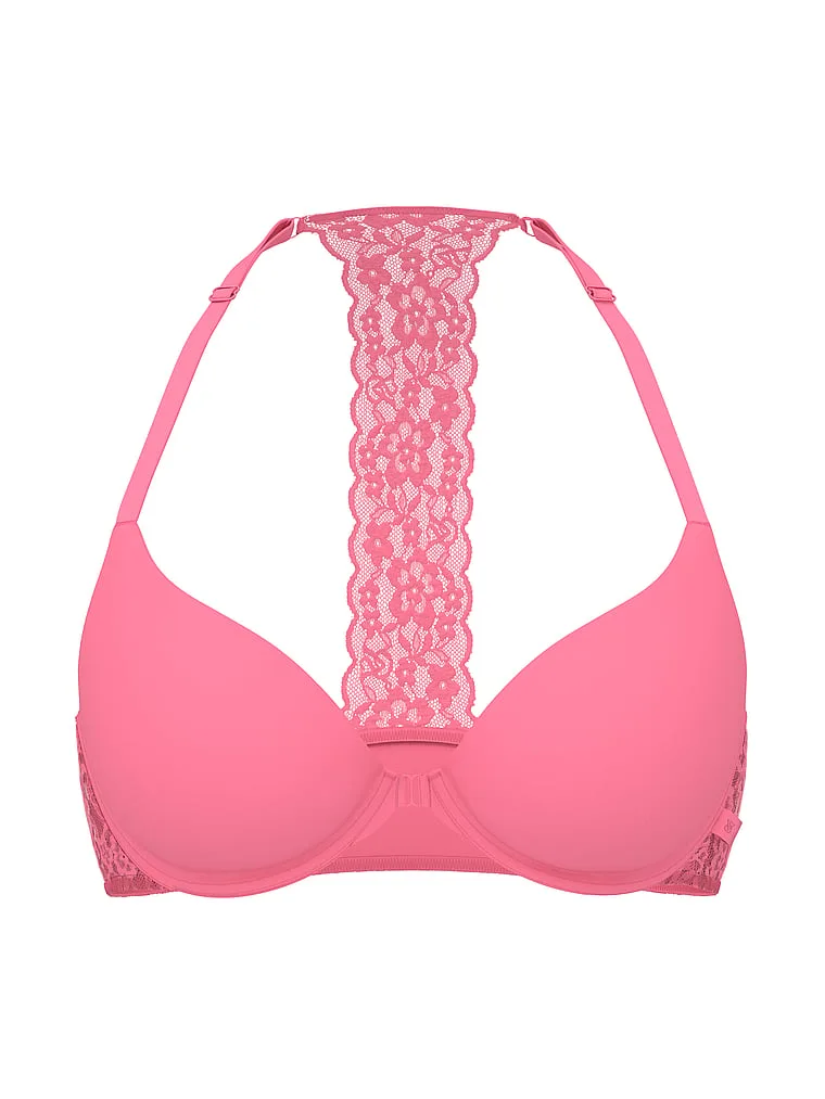 Бюстгальтер Victoria's Secret Sexy Tee Smooth Lacie Push-Up, светло-розовый — фото 3