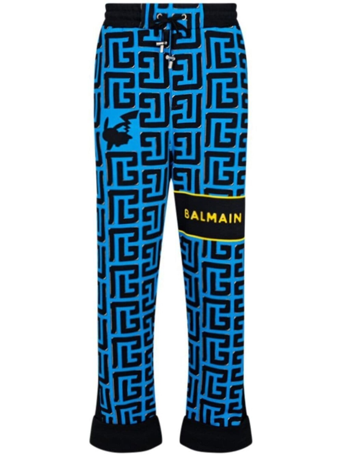 

Спортивные брюки с монограммой Balmain, синий