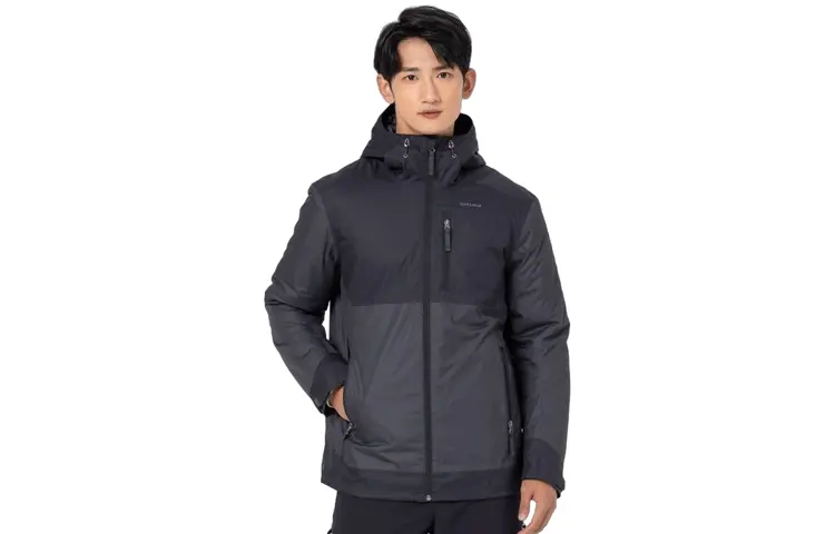 

Стеганая куртка унисекс Decathlon, цвет Yellow/Black Multicolor