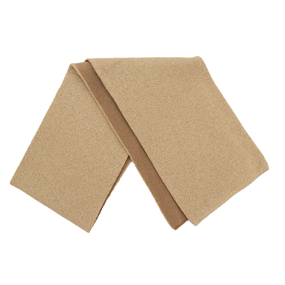 

Вязаный шерстяной шарф с люрексом от Peter Glenn (женский), Gold