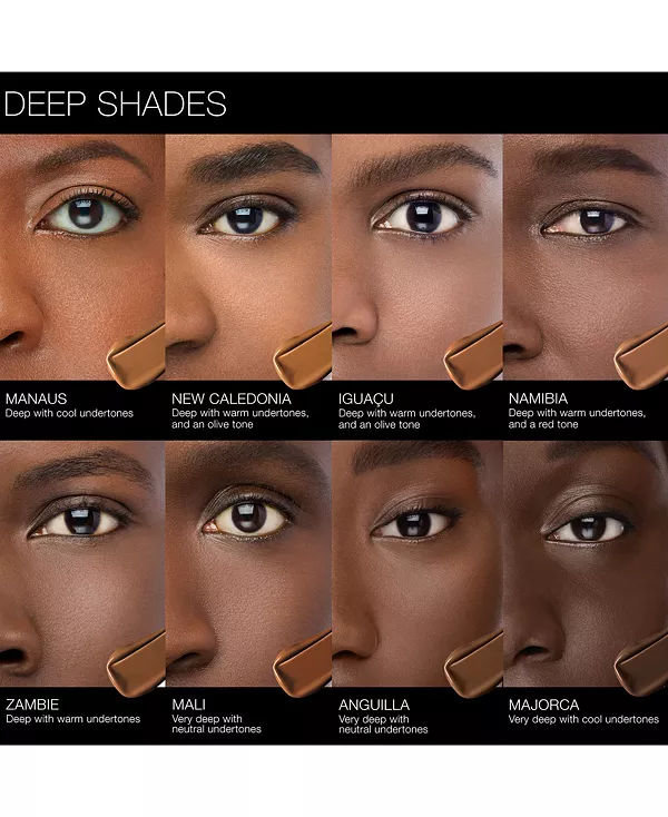 Стойкая тональная основа с естественным сиянием, 1 унция. Nars, namibia (d4 - deep with warm undertones, and a red tone) — фото 4