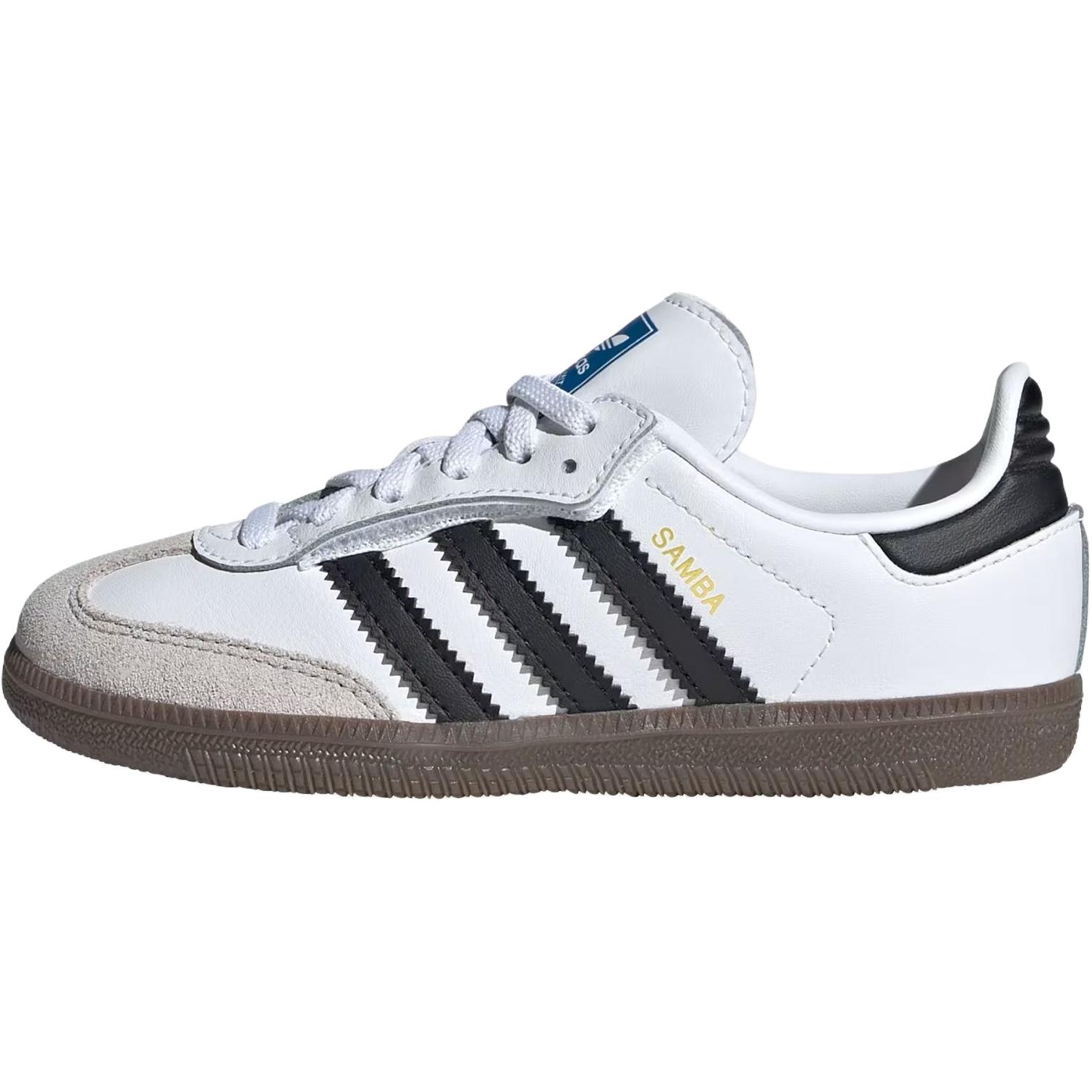

Самба OG детские скейтбординг кроссовки дошкольные Adidas Originals, белый/черный