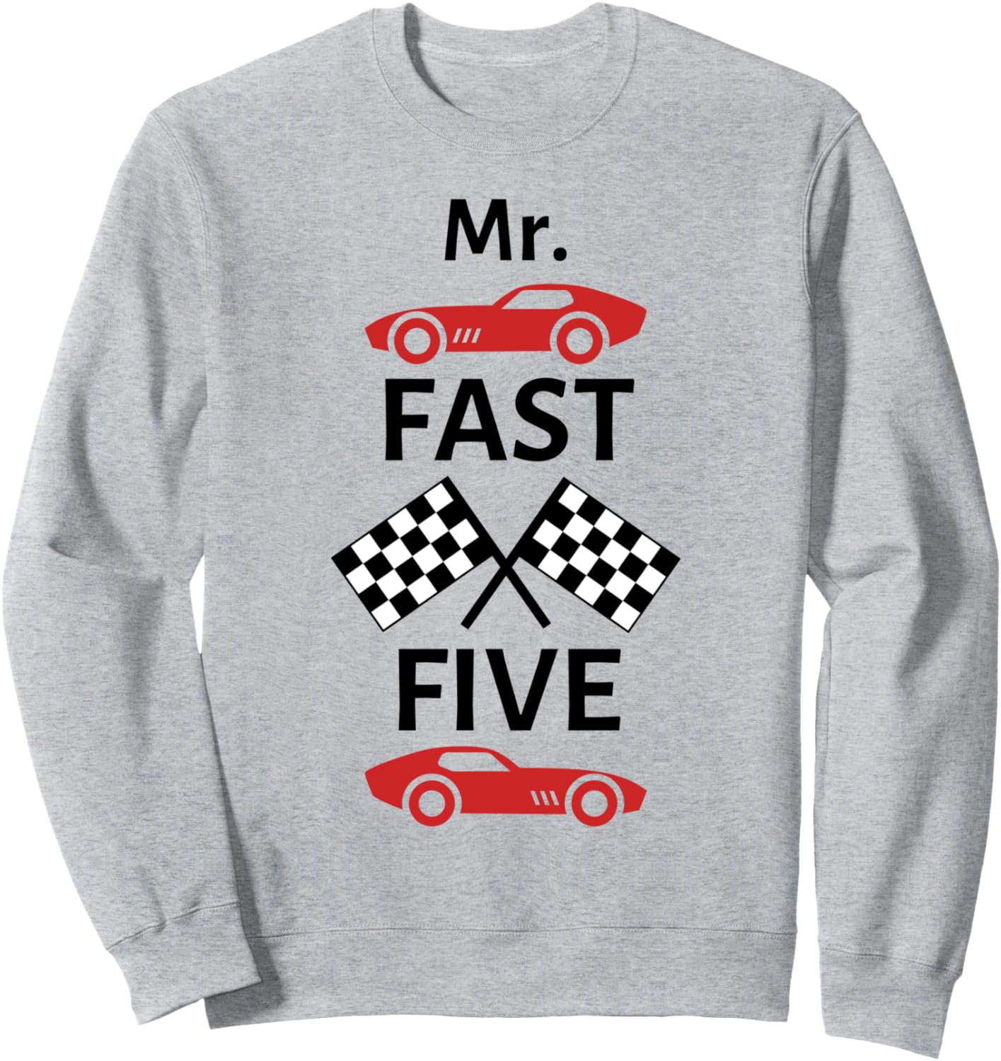 

Толстовка с тематикой «Гоночная машина Мистера Фаст Файв: Скорость» для семейного праздника в честь 5-летия Family Look Racing Car Party Decoration Gifts, серый