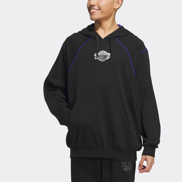 Толстовка с капюшоном оригиналы Adidas, черный — фото 2