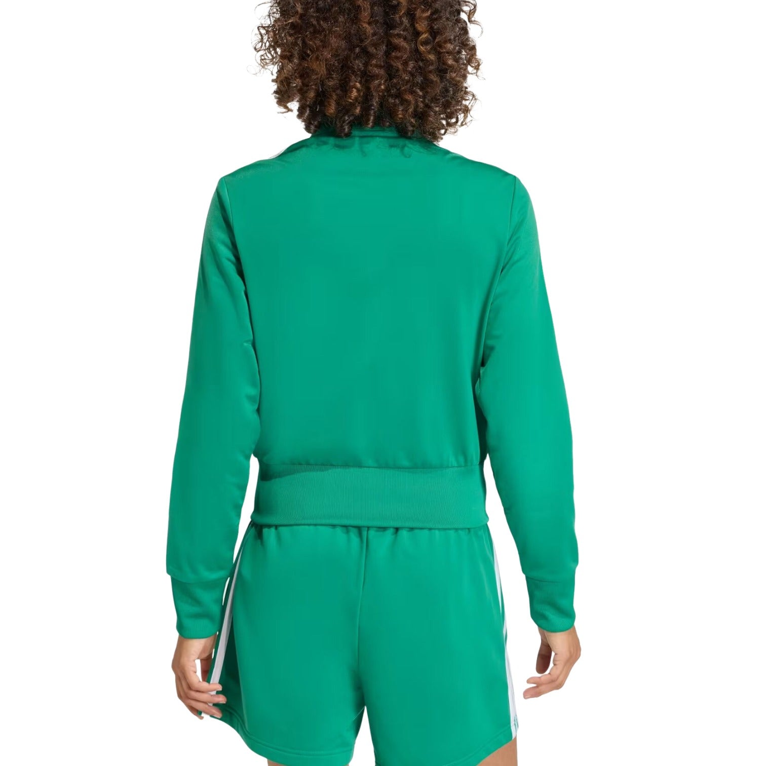 (WMNS) Спортивная футболка Adidas Firebird Classic Track Top 'Bold Green White' — фото 3