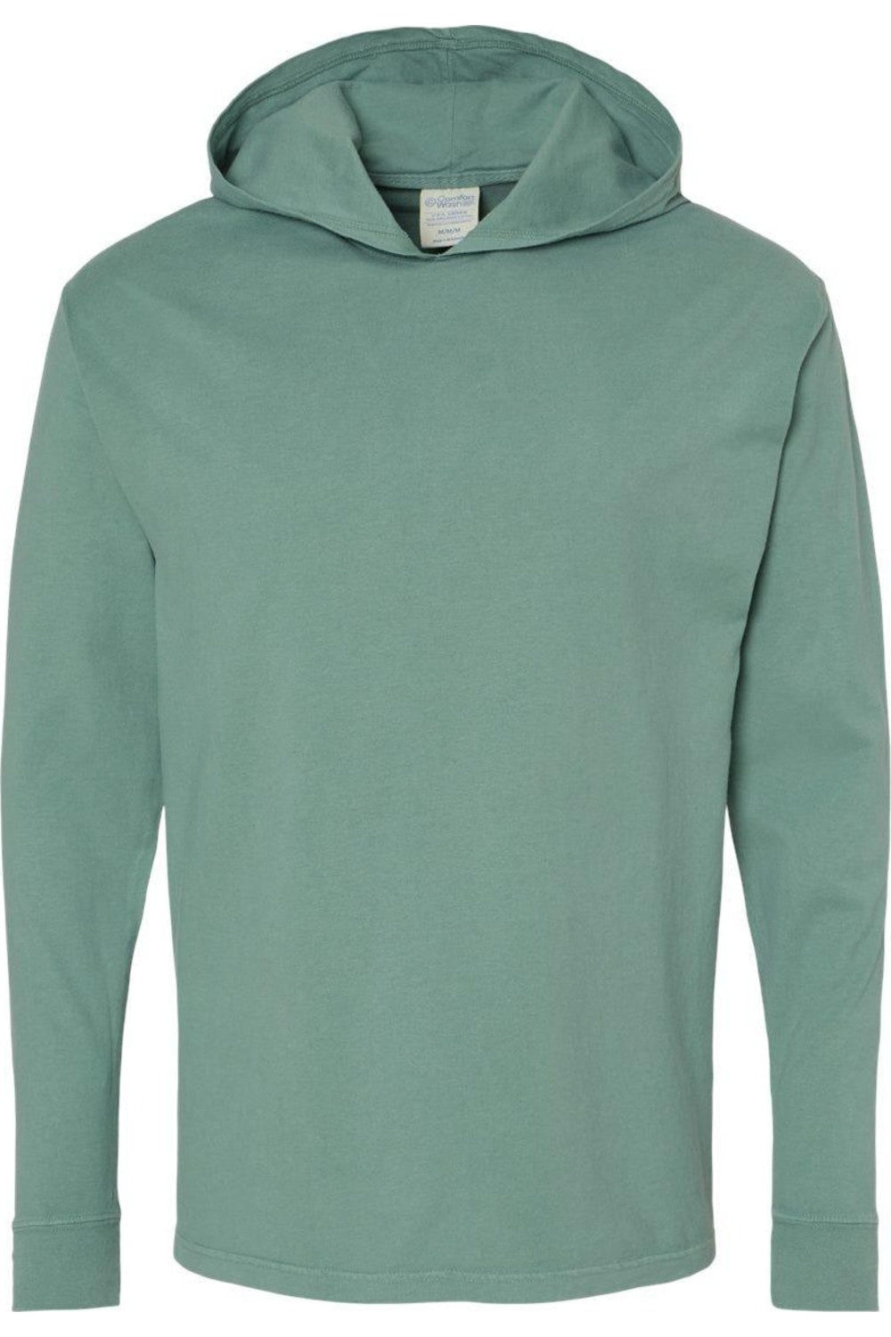 

Футболка ComfortWash by Hanes Garment-Dyed Jersey с капюшоном и длинными рукавами, цвет cypress green