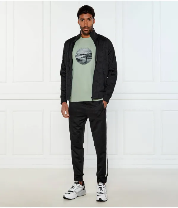 Футболка с графическим принтом Heritage Regular fit Boss Green, зеленый — фото 2