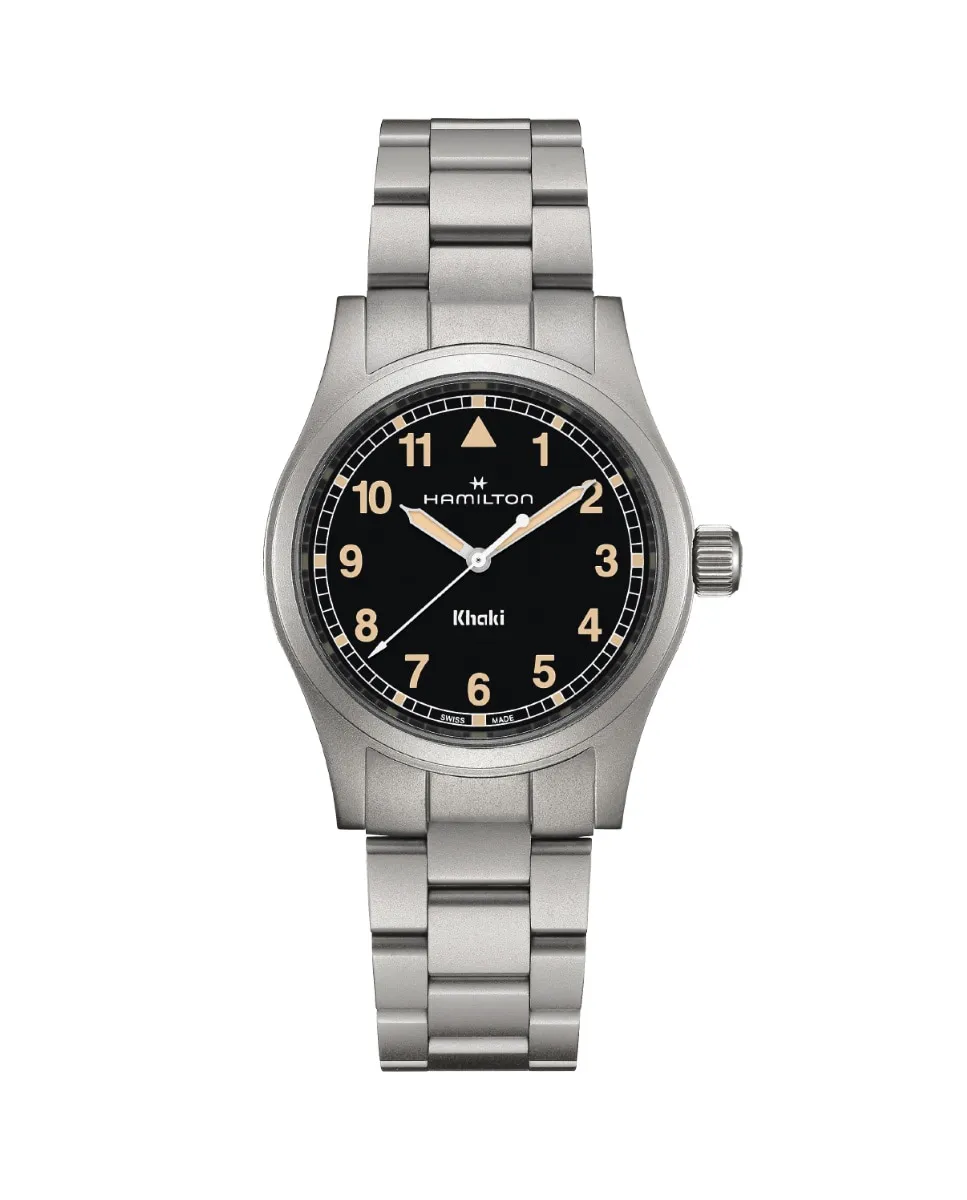

Мужские часы Khaki Field Quartz 38 мм H69401131 из стали Hamilton, серебряный