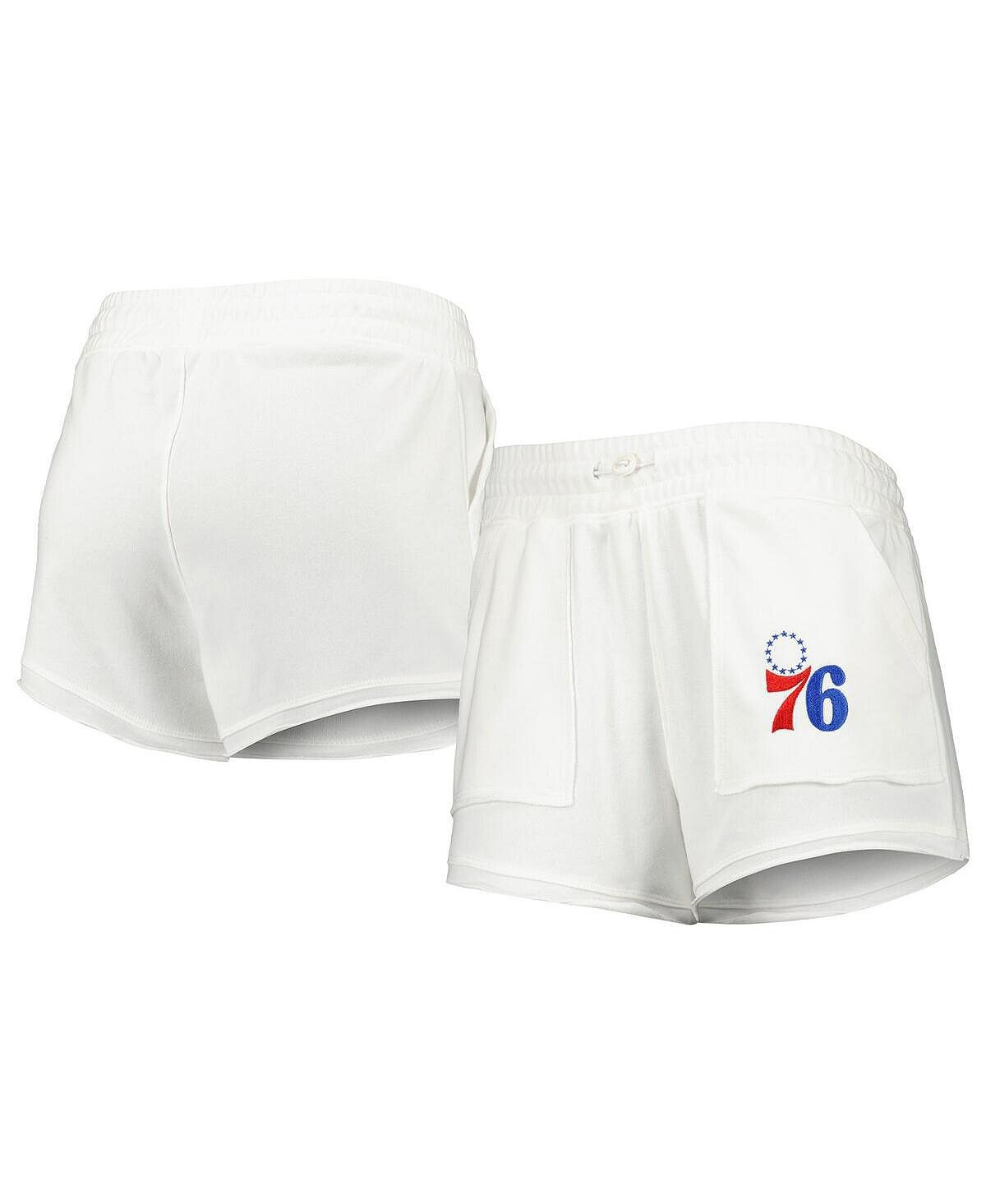 

Женские белые шорты Philadelphia 76ers Sunray Concepts Sport, белый
