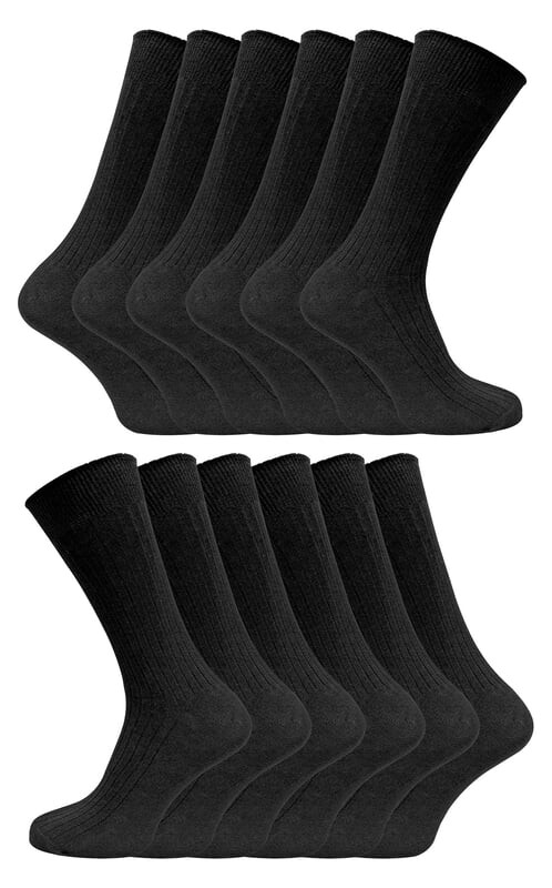 

Носки в рубчик Sock Snob, черный