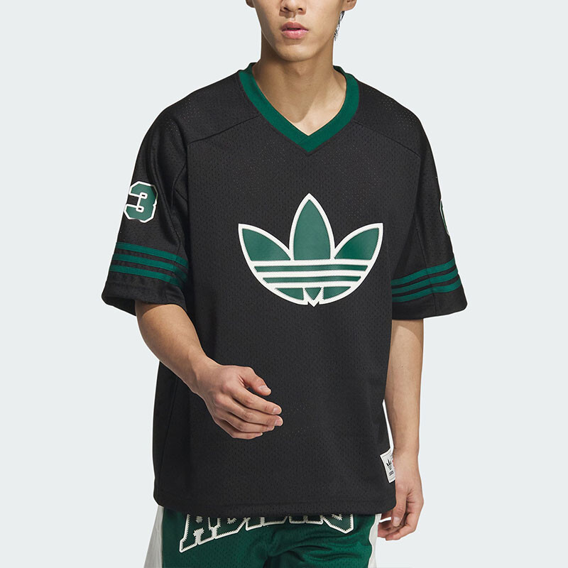 ФУТБОЛКА ДЛЯ УЛИЧНОГО БАСКЕТБОЛА В РЕТРО-СТИЛЕ Adidas Originals, черный — фото 2