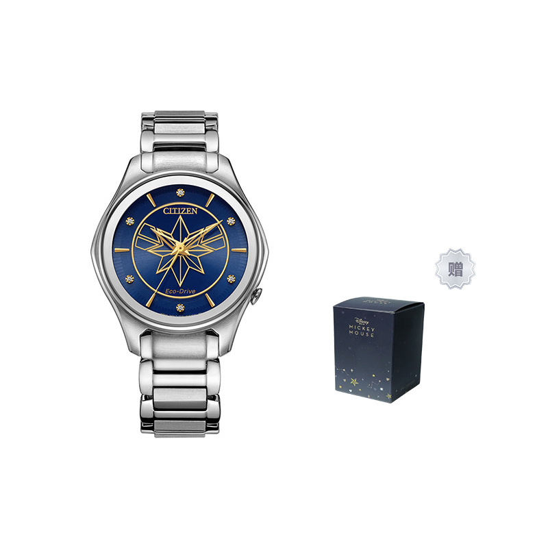 

CITIZEN Часы Ecology Drive Collection Solar Quartz Movement Stainless Steel Strap Watch Women's Watch Blue Dial