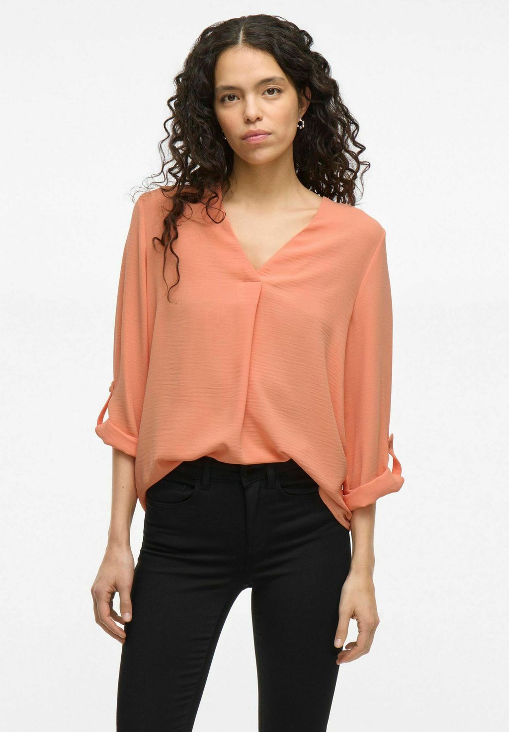 

Блуза VIJOSA 3/4 V-NECK - NOOS VILA, оранжевый