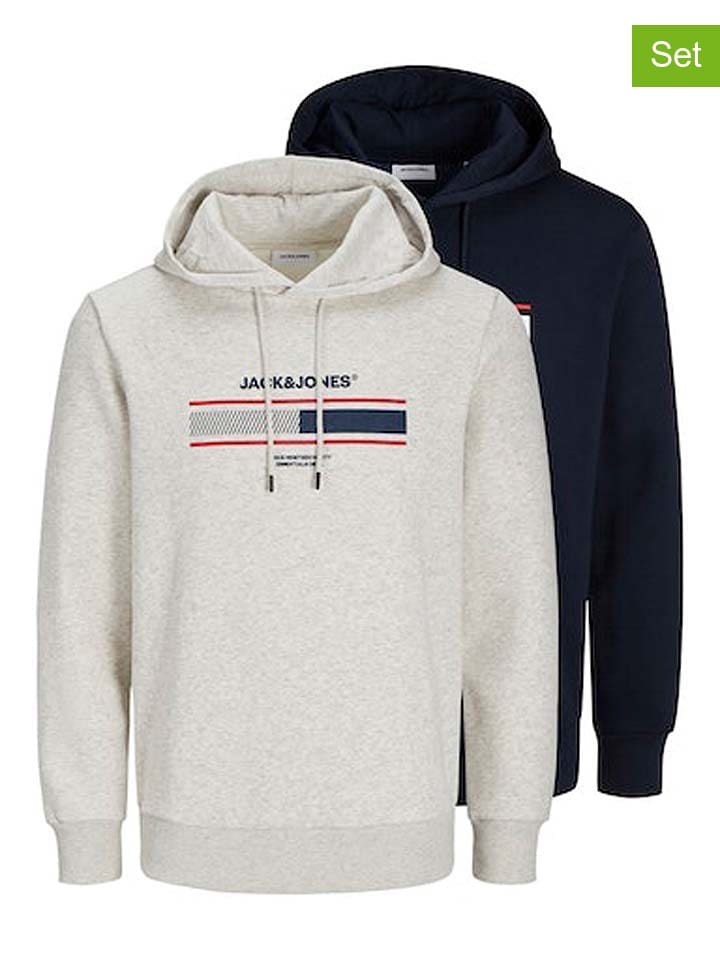 

Толстовка Jack & Jones 2er-Set: Hoodies, цвет Grau/Dunkelblau