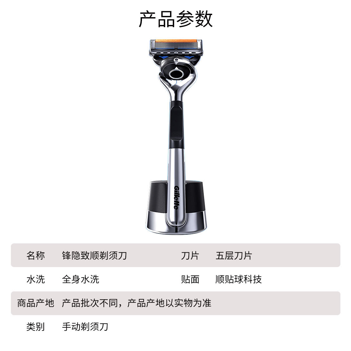Бритва сменная Washable Subtle Sharpness To Smoothness Gillette, attractive force box with 2 blade heads, birthday box (includes magnetic storage box+shaving foam+cleanser) — фото 4
