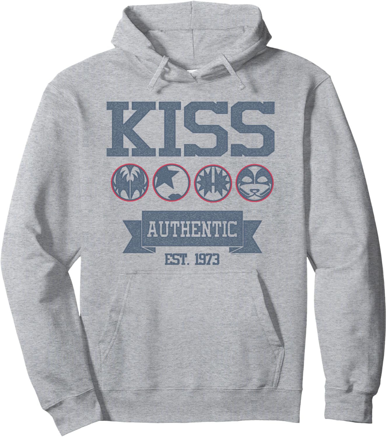 

Оригинальная толстовка Kiss, серый