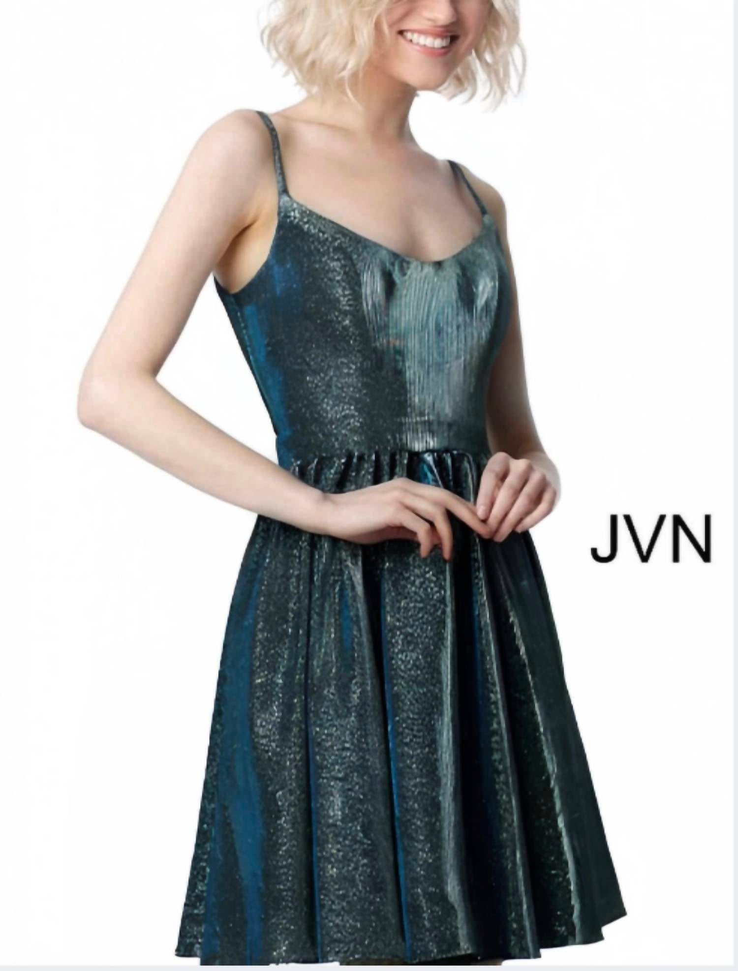 

Мини-платье Align Sugar Glitter изумрудного цвета JOVANI, цвет emerald