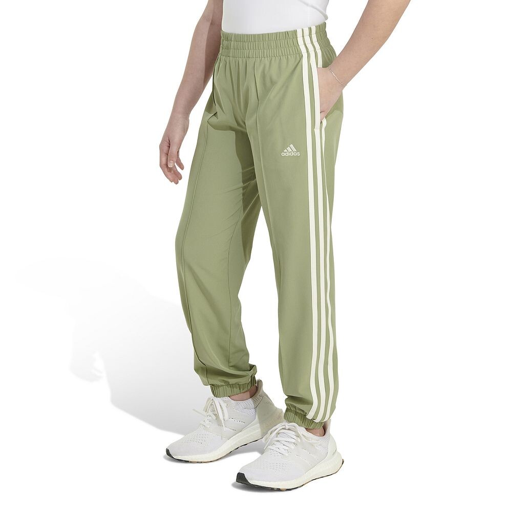 

Брюки adidas из тканого материала для девочек 7–16 лет Adidas, зеленый
