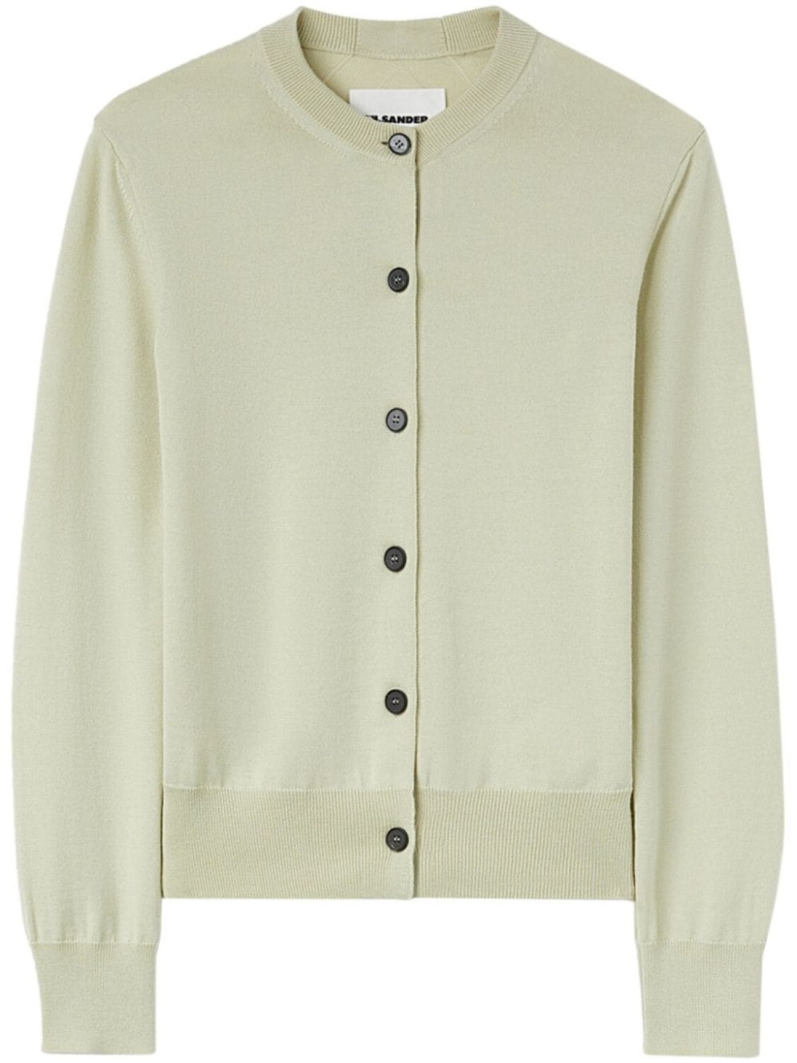 

Jil Sander шерстяной кардиган с круглым вырезом, белый