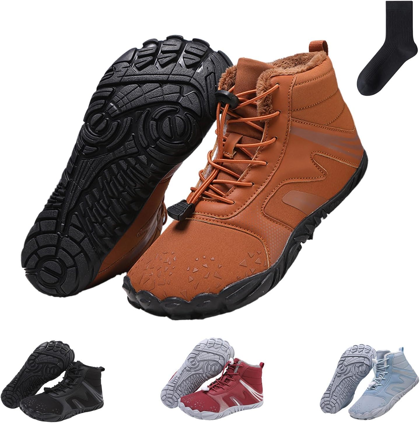 

Зимние походные босоножки, зимняя походная обувь, зимние походные ботинки, снегоступы с нулевым падением для женщин Miokuko, A-4 Men 14/16women