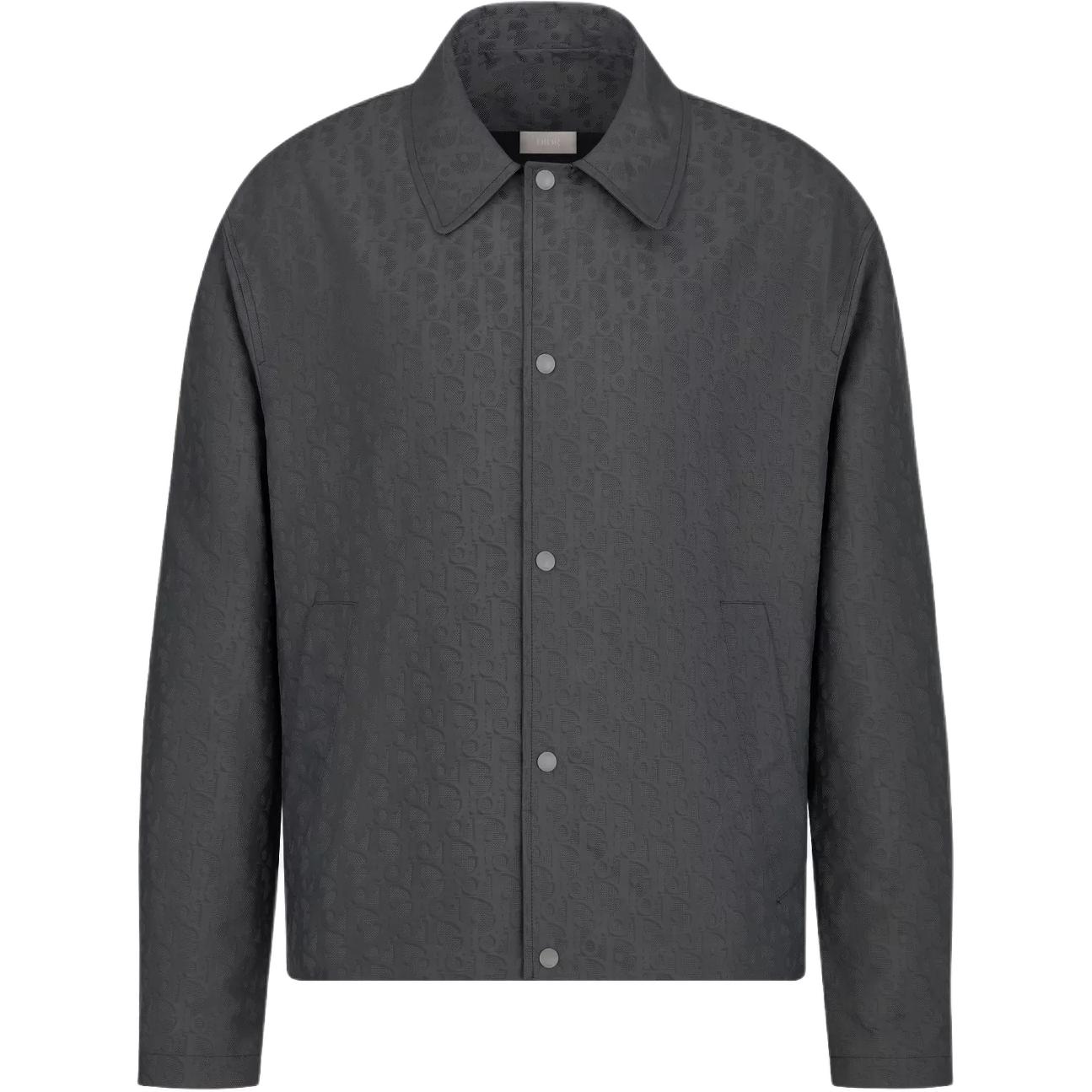 

Мужская жаккардовая куртка на пуговицах DIOR, серый