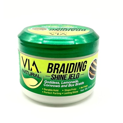 

Braiding Shine Jelo для кос Goddess, Lemonade, Cornrows и Box Braids Via Natural