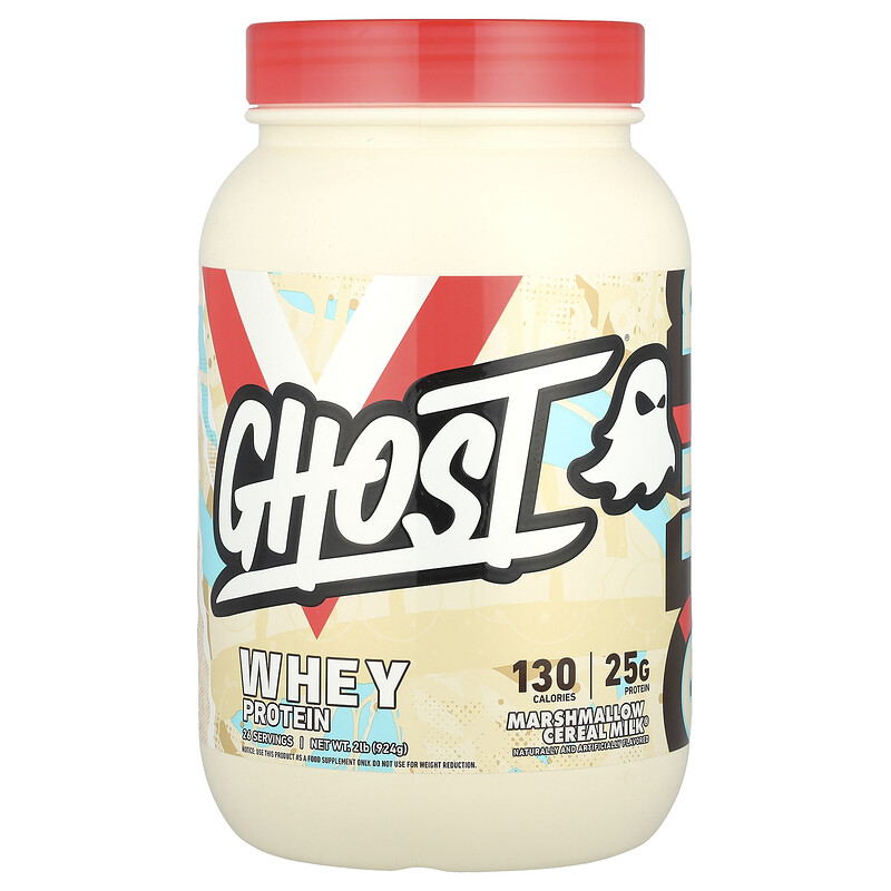 

Ghost, Whey Protein, Marshmallow Cereal Milk, 924 г (2 фунта)