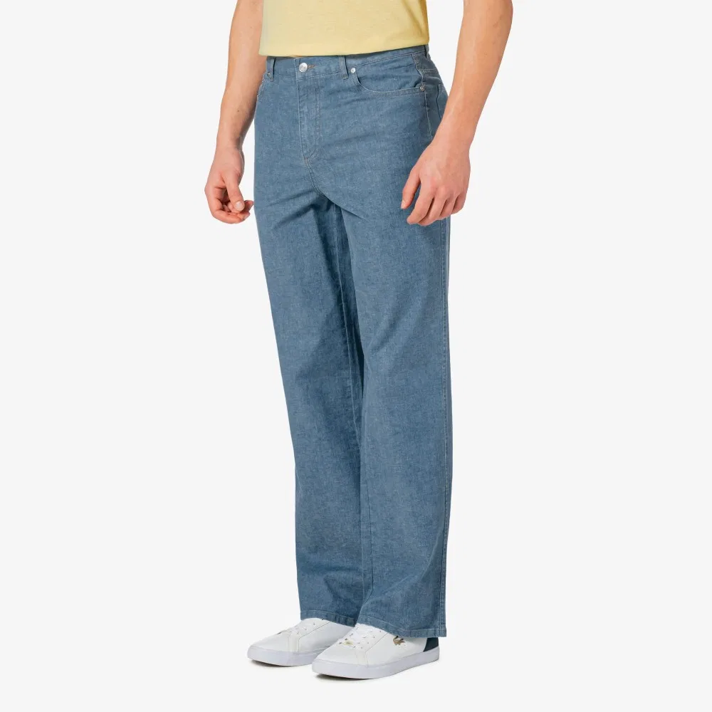 Мужские джинсы Spring Denim Like светло-синие от Lacoste — фото 2
