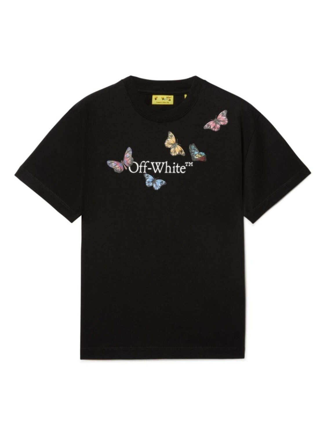 

Футболка Bookish Butterfly Off-White Kids, черный