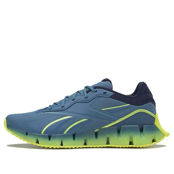 

Кроссовки zig dynamica 4 'steely blue acid yellow' Reebok, синий