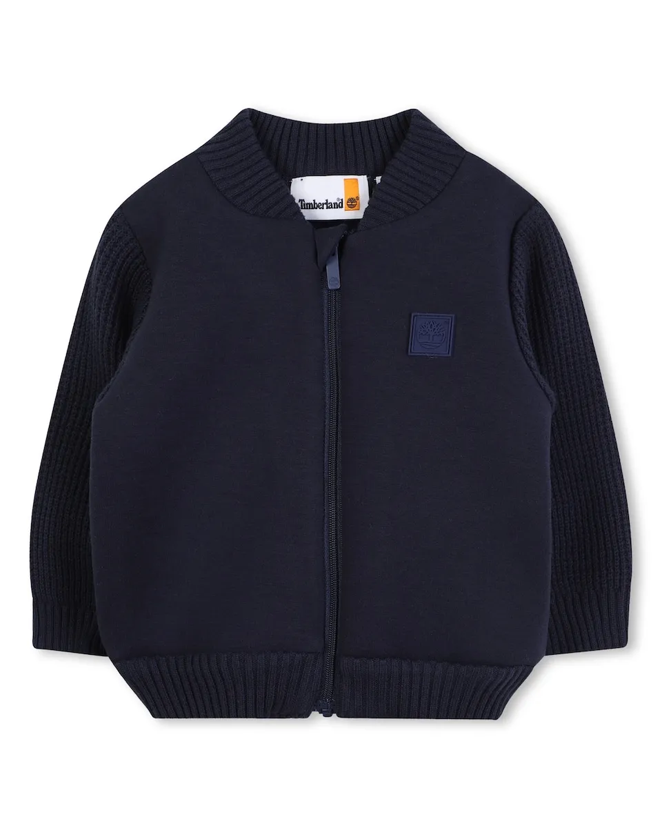 

Детское пальто голубого цвета с длинными рукавами Timberland