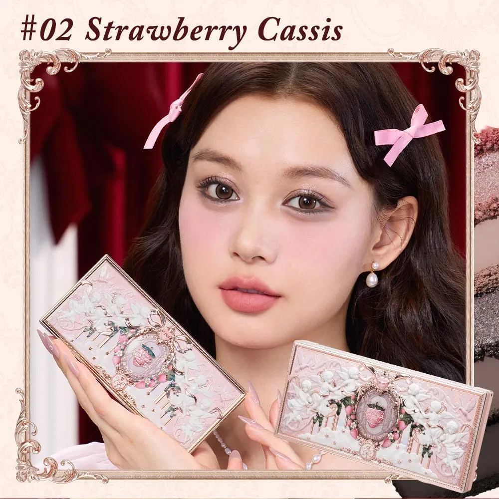 Палетка для лица 3-в-1 FlowerKnows Strawberry Cupid, 02, 14 г