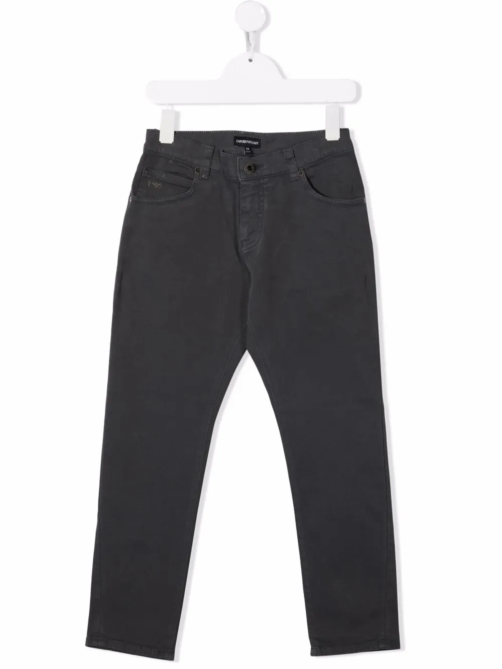 

Джинсы скинни средней посадки Emporio Armani Kids, серый