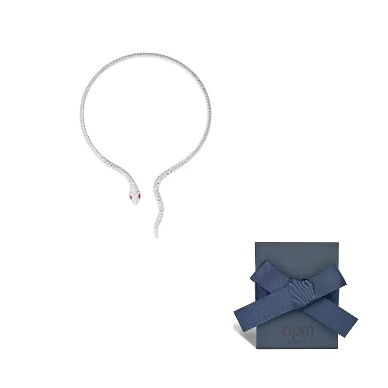 

Apm Monaco Колье из синтетического циркония Unisex Silver White