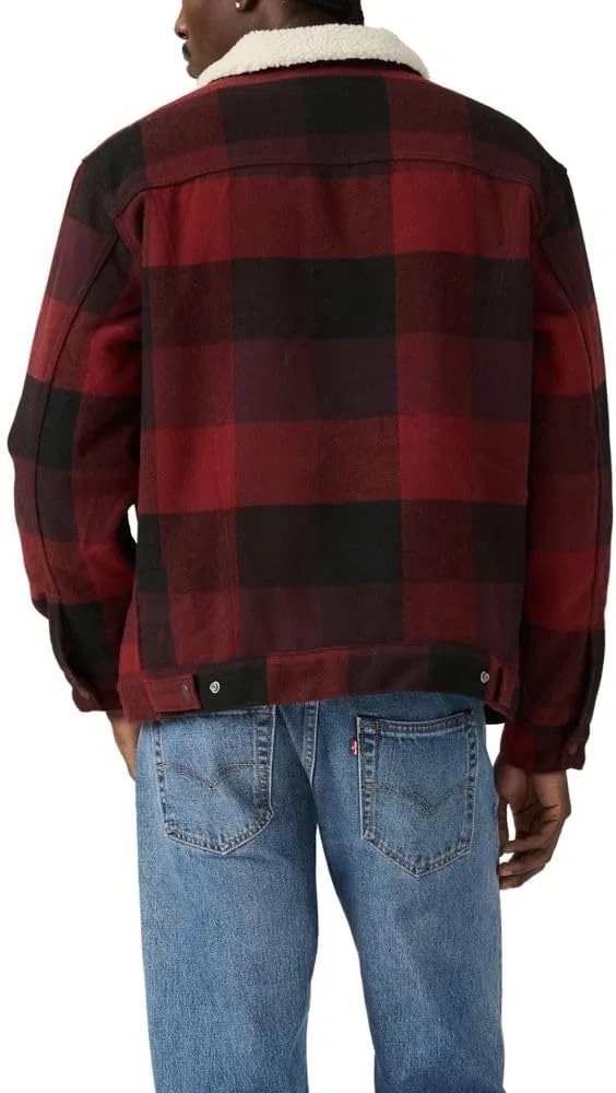 Куртка бомбер Levi's, Laredo Plaid Decadent Chocolate — фото 2