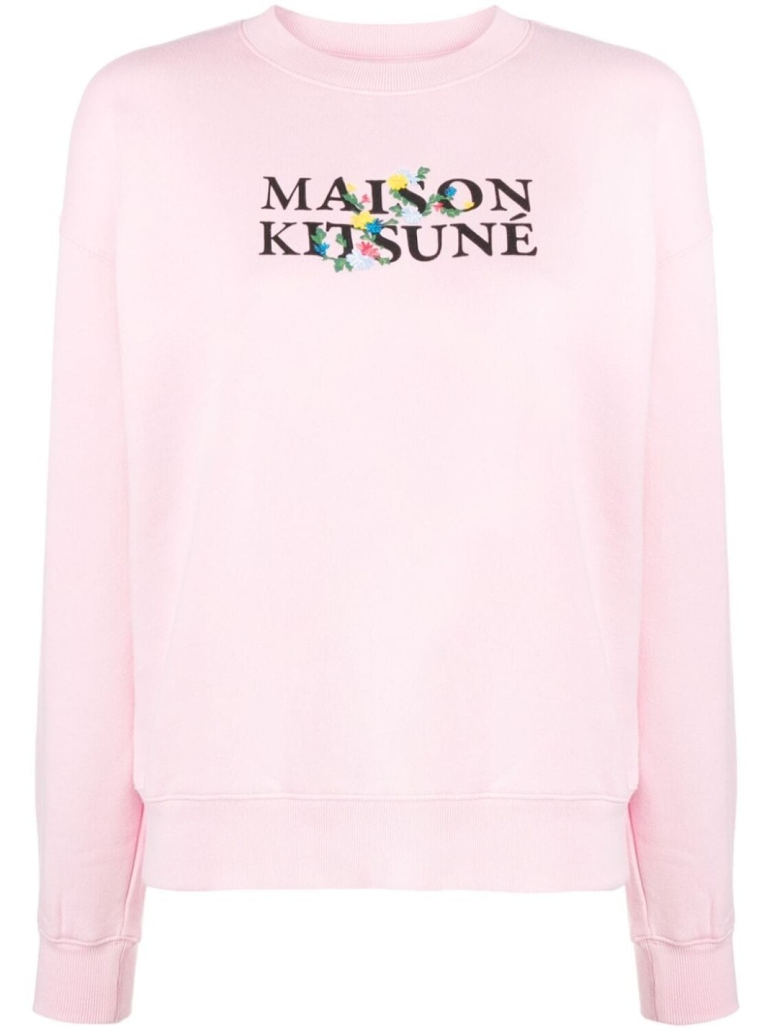 

Maison Kitsuné толстовка с логотипом, розовый