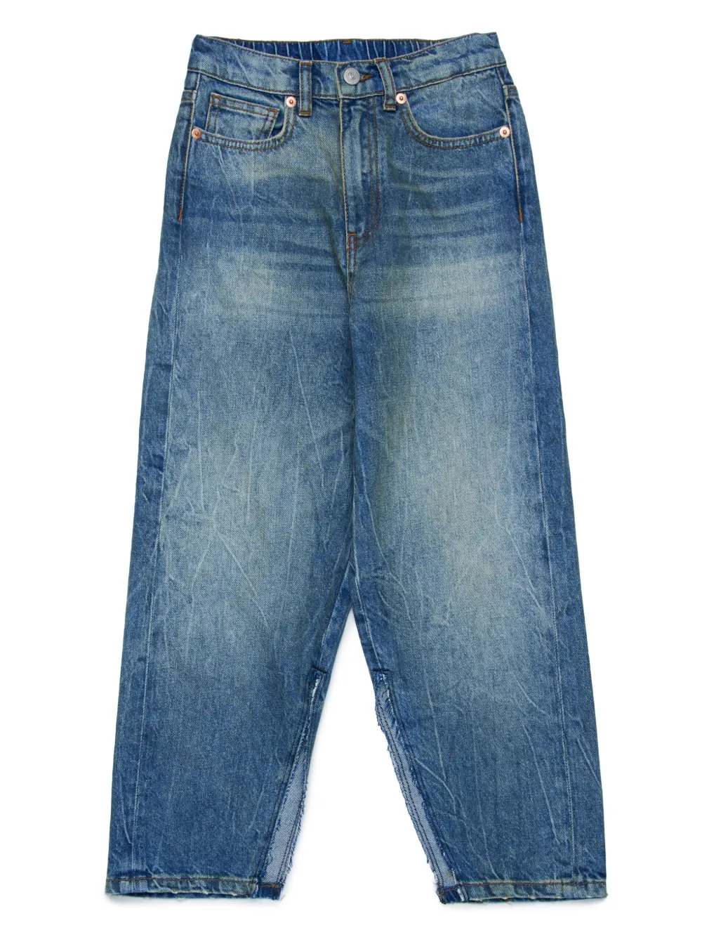

Прямые джинсы MM6 Maison Margiela Kids, синий